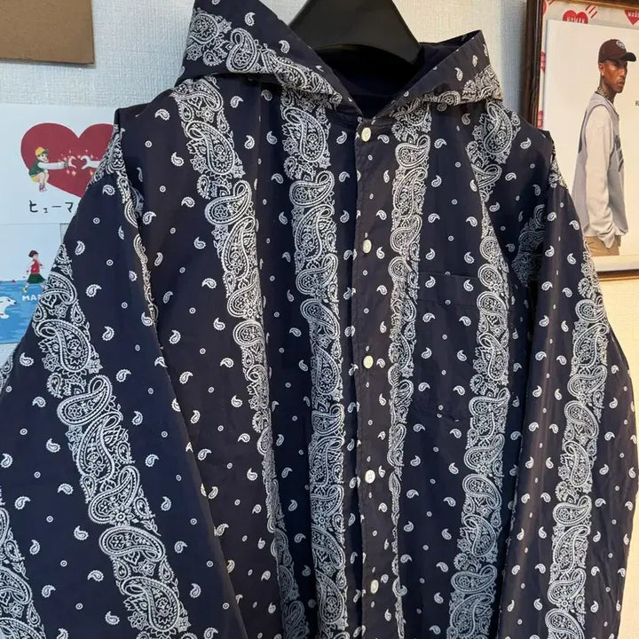 [BUNJANG] Beams Paisley Bandana Hooded Jacket / [M]Beams 빔즈 페이즐리 반다나 후드 자켓