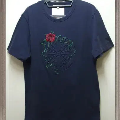 [BUNJANG] Beanpole Junji Outdoor Embroidered Cotton Round T-shirt Size 95 / 빈폴 준지 아웃도어 엠보무늬자수 면라운드티 택95