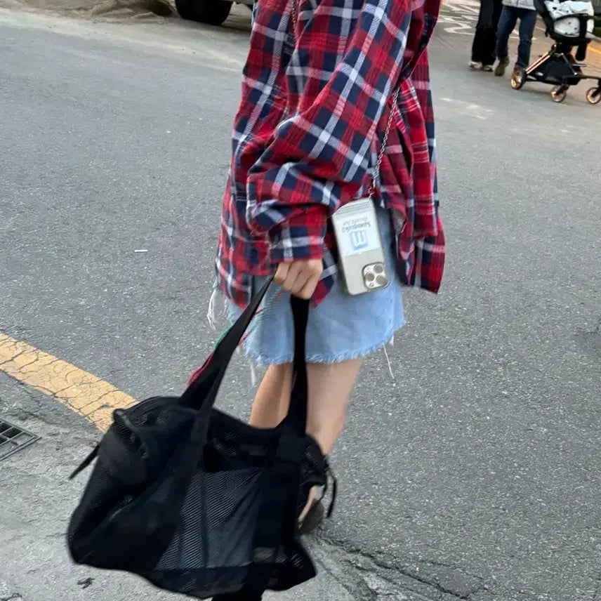 [BUNJANG] Porter Mesh Boston Bag (Black) / PORTER-MESH BOSTON BAG(Black) 포터 메쉬백
