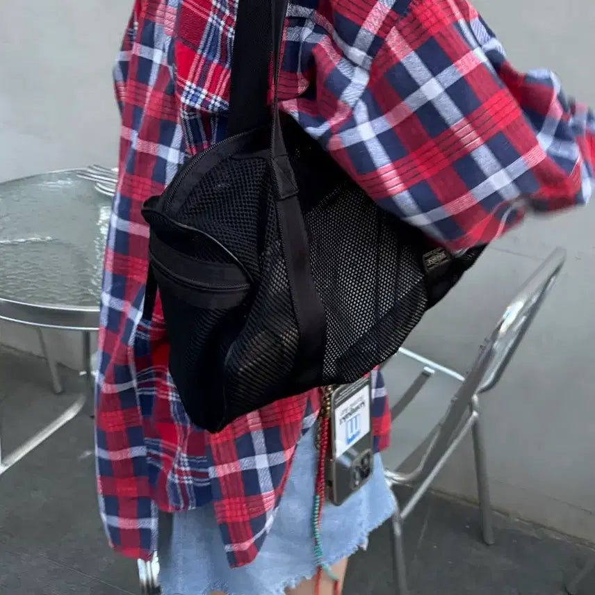 [BUNJANG] Porter Mesh Boston Bag (Black) / PORTER-MESH BOSTON BAG(Black) 포터 메쉬백