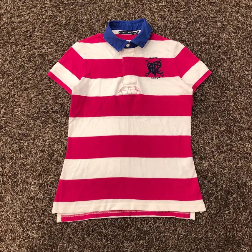 [BUNJANG] Polo Ralph Lauren Striped Rugby T-Shirt / S 폴로 랄프로렌 스트라이프 럭비티 반팔 티셔츠
