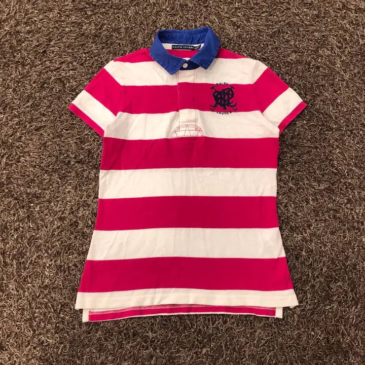 [BUNJANG] Polo Ralph Lauren Striped Rugby T-Shirt / S 폴로 랄프로렌 스트라이프 럭비티 반팔 티셔츠