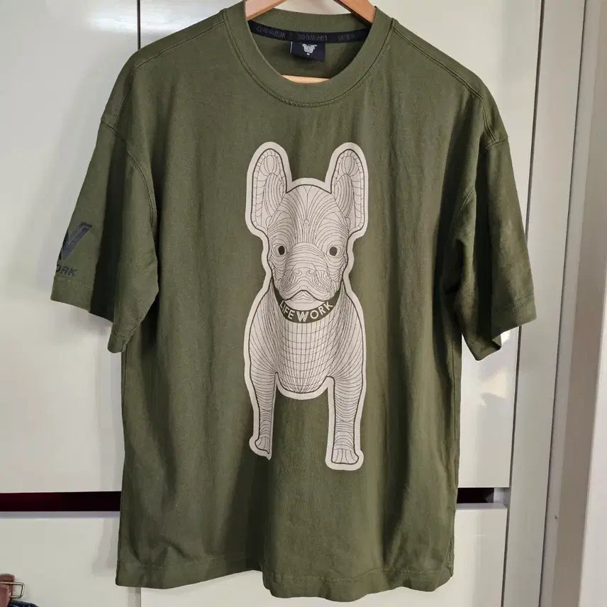 [BUNJANG] LifeWork Logo RAGDOLL Signature Cotton T-Shirt / 라이프워크 로고 라독 시그니처 코튼 실크켓LW225TS98221-100