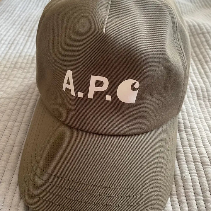 [BUNJANG] A.P.C. x Carhartt Collaboration Khaki Logo Baseball Cap / Apc x carhartt cap