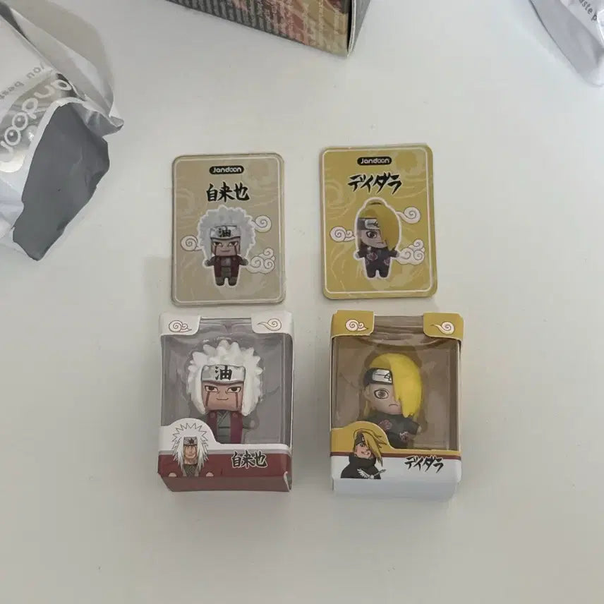 [SOLD OUT] 나루토 미니 쌀알 피규어 지라이야 데이다라 일괄