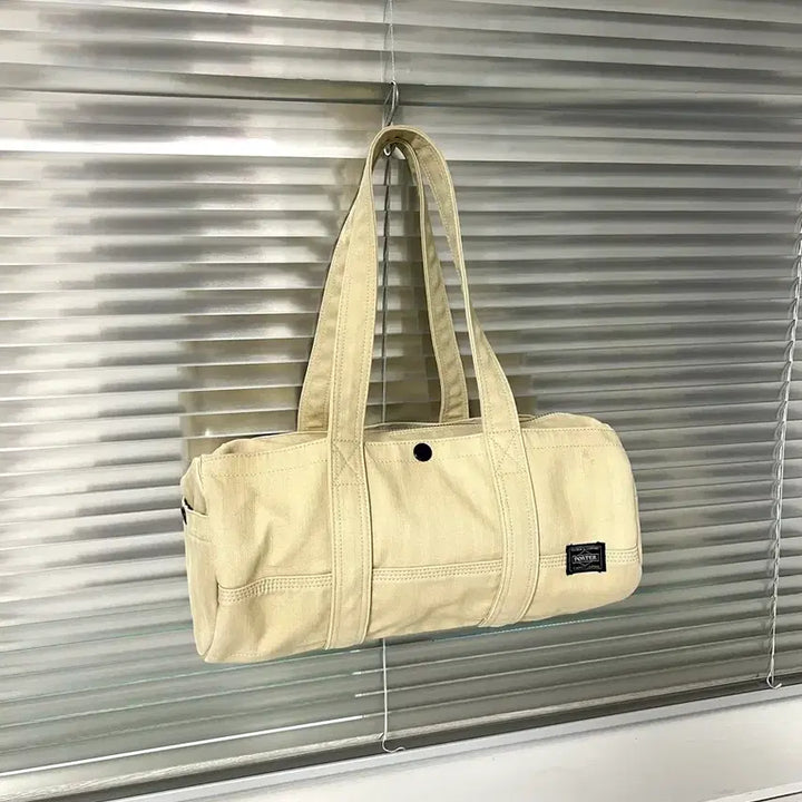 [BUNJANG] Porter Canvas Boston Bag (Beige) / PORTER-CANVAS BOSTON BAG(Beige) 포터 보스턴백