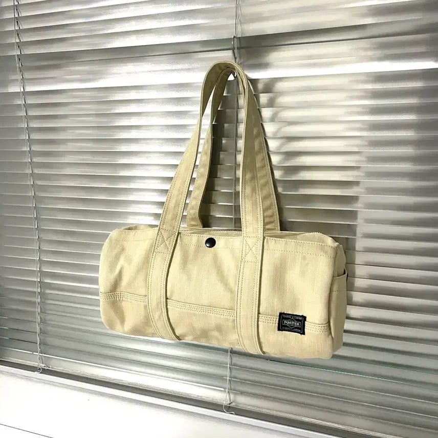 [BUNJANG] Porter Canvas Boston Bag (Beige) / PORTER-CANVAS BOSTON BAG(Beige) 포터 보스턴백
