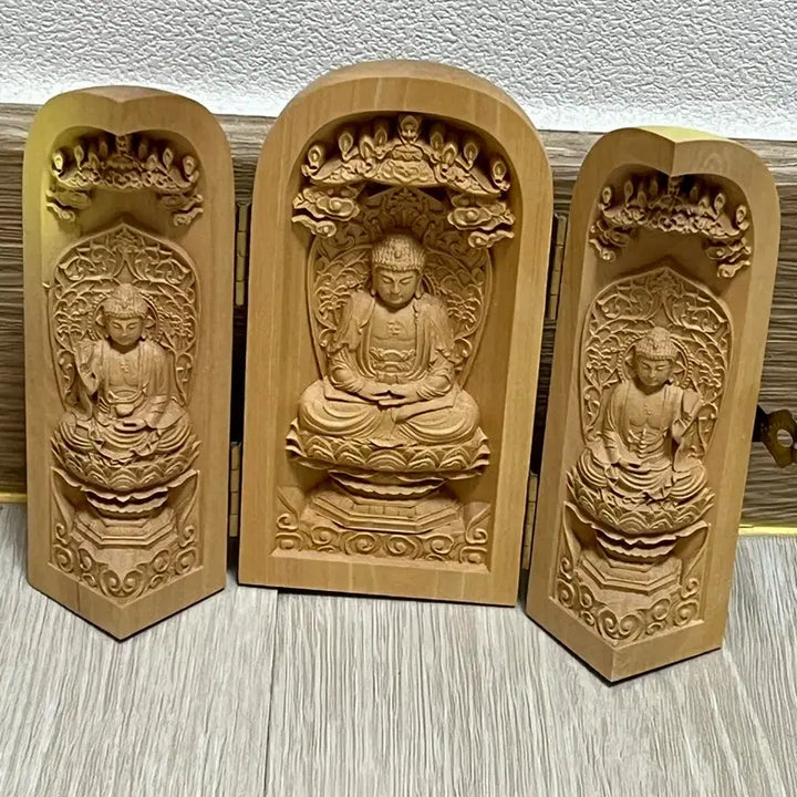 [BUNJANG] Wooden Buddha Statue / 불상 나무 무료배송