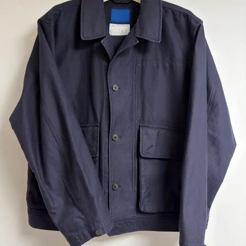 [BUNJANG] Document Sulfur-Dyed Back Satin Big Pocket Jacket XL / 도큐먼트 SULFUR-DYED 백 사틴 빅포켓 자켓 Xl