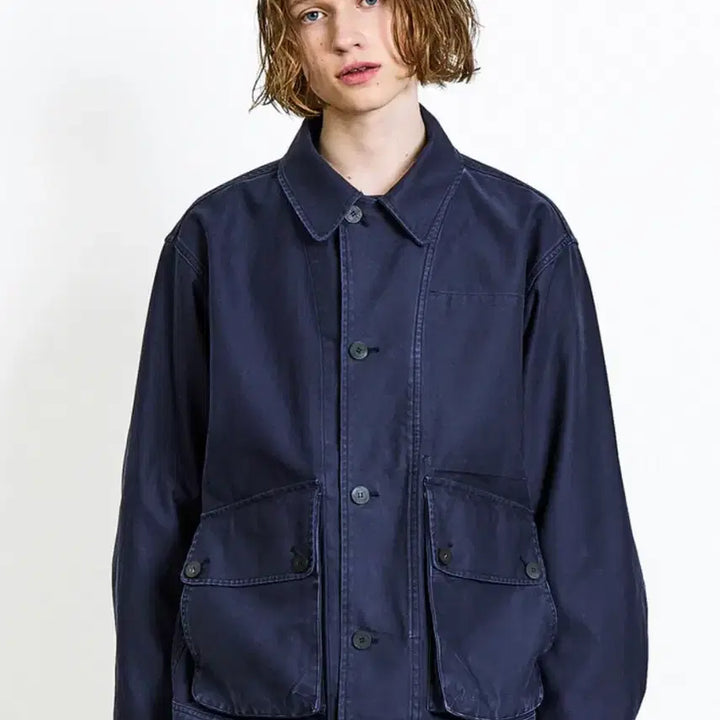 [BUNJANG] Document Sulfur-Dyed Back Satin Big Pocket Jacket XL / 도큐먼트 SULFUR-DYED 백 사틴 빅포켓 자켓 Xl