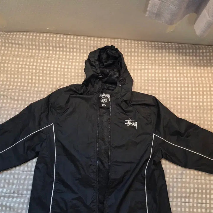 [BUNJANG] Stussy Black Windbreaker Jacket XL / 스투시 블랙 바람막이 XL 사이즈