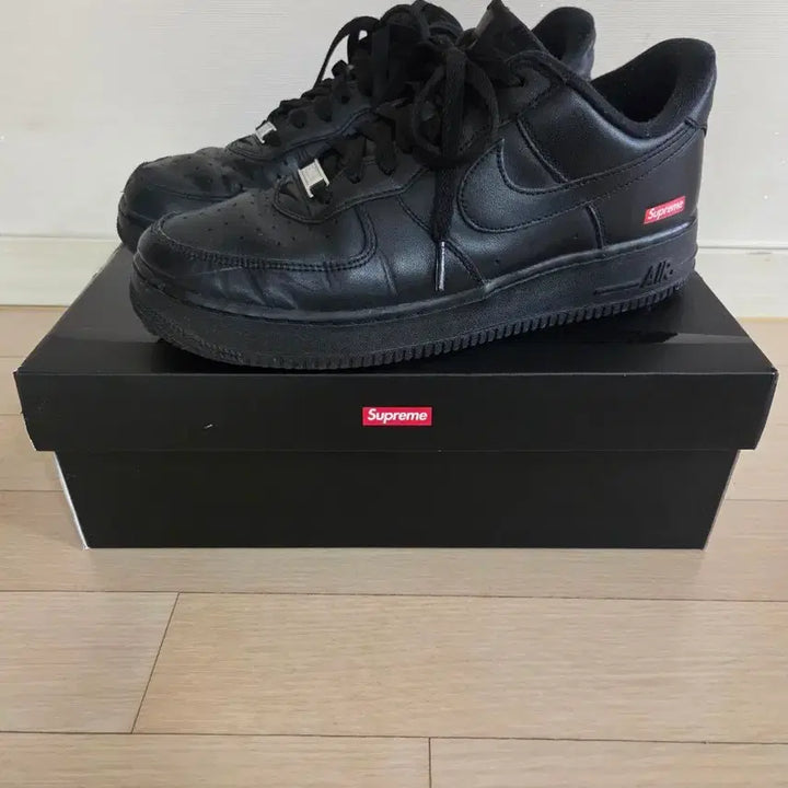 [BUNJANG] Nike x Supreme Air Force 1 Low Black / [270] 나이키 x 슈프림 에어포스 1 로우 블랙