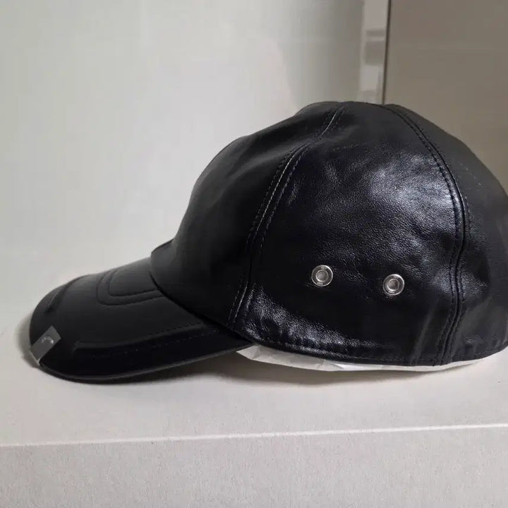 [BUNJANG] Alyx Black Genuine Lambskin Leather Baseball Cap / 알릭스 Alyx 블랙 리얼 양가죽 볼캡