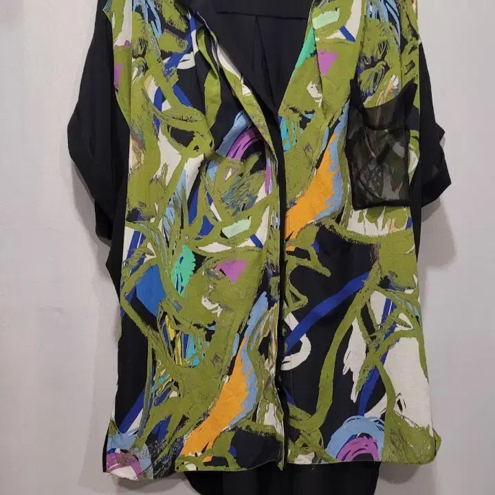[BUNJANG] TIME (Hand-sum) Printed Shirt Blouse / TIME 타임(한섬) 프린트 셔츠 블라우스55~66