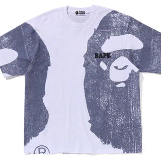 [BUNJANG] BAPE Water Print Ape Head Relaxed Fit Short Sleeve T-Shirt / [해외] 베이프 워터 프린트 에이프 헤드 릴렉스드핏 반팔 티셔츠