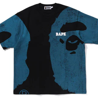 [BUNJANG] BAPE Water Print Ape Head Relaxed Fit Short Sleeve T-Shirt / [해외] 베이프 워터 프린트 에이프 헤드 릴렉스드핏 반팔 티셔츠