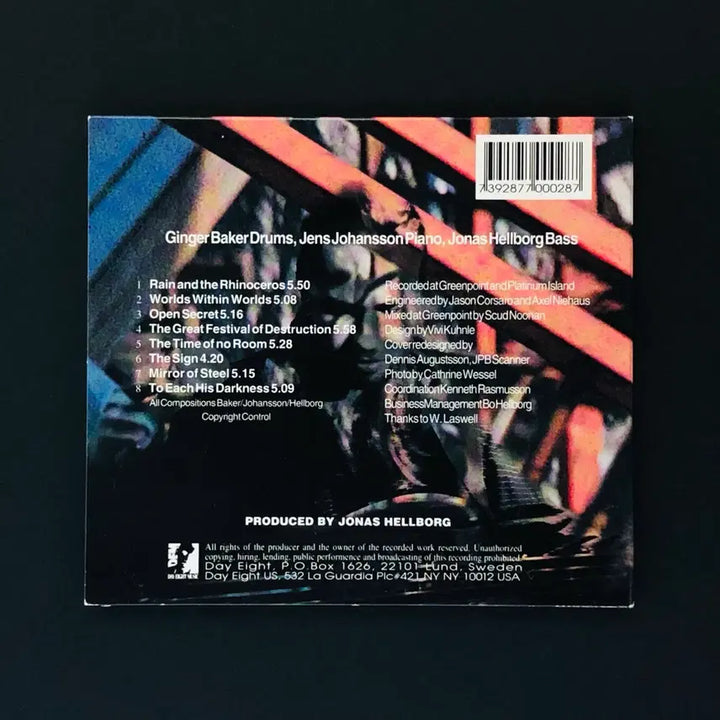 [BUNJANG] Ginger Baker Unseen Rain CD / [CD중고] 진저 베이커 (Ginger Baker)