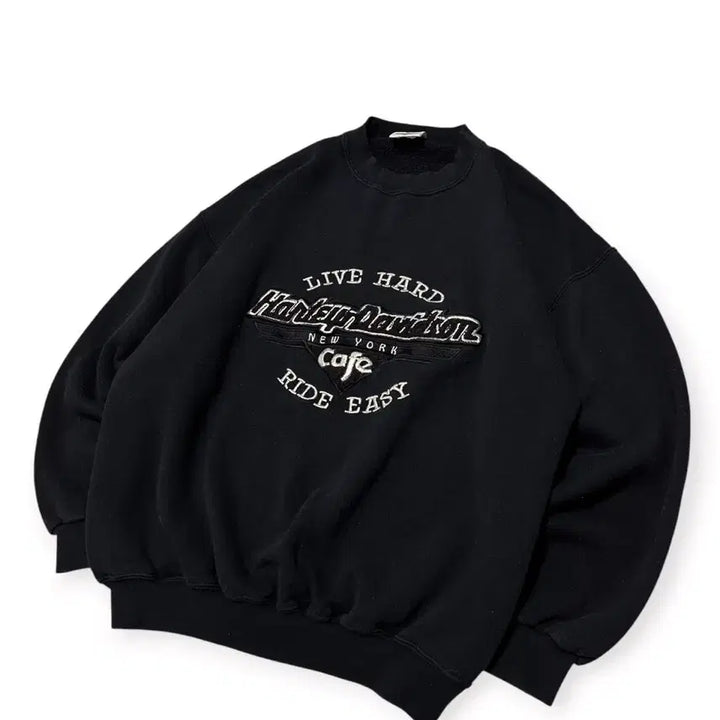 [BUNJANG] Harley-Davidson USA Black Sweatshirt / 할리데이비슨 usa 블랙 스웻셔츠