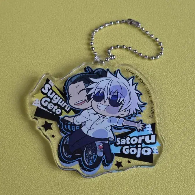 [BUNJANG] Gojo &amp; Geto Pittoresque Deformation Acrylic Keychain / 고죠 게토 피타 데포르메 아크릴 키링
