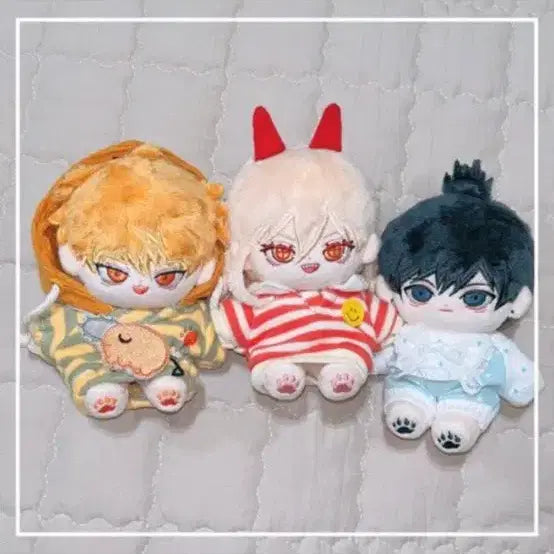 [BUNJANG] Chainsaw Man Denji Power Aki Plush / 체인소맨 속성 솜인형 덴지 파워 아키