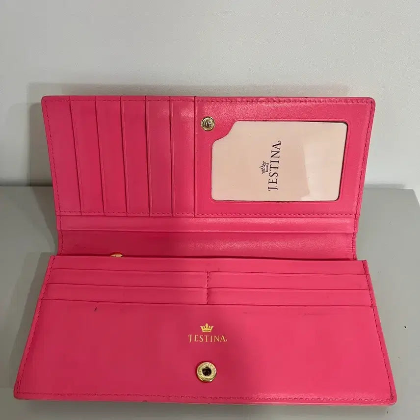[BUNJANG] J.ESTINA Pink Long Wallet / 제이에스티나 핑크 장지갑 지갑