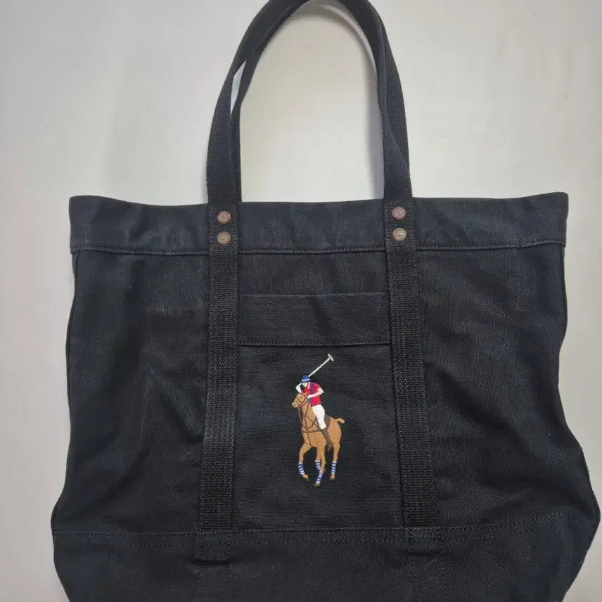 [BUNJANG] Polo Ralph Lauren Big Pony Canvas Tote Bag / 폴로 빅포니 캔버스 토트백