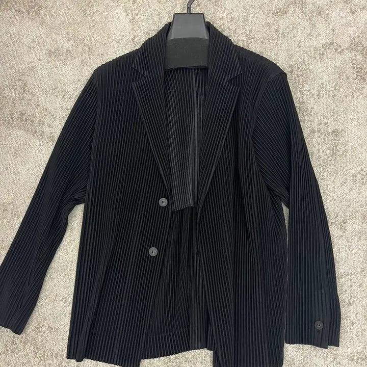[BUNJANG] Homme Plissé Blazer Jacket Black / 새상품 옴므플리세 블레이저 자켓 002 블랙