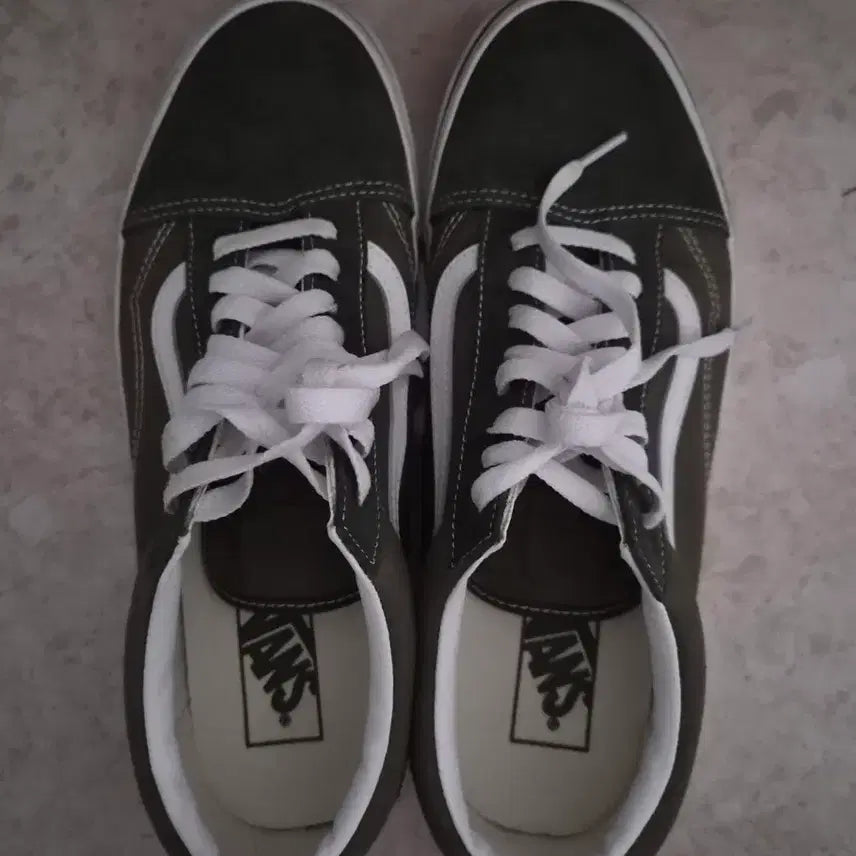 [BUNJANG] Vans Old Skool Khaki Sneakers / 반스 올드스쿨 스니커즈 카키색