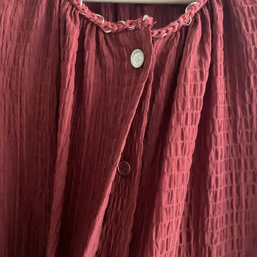 [BUNJANG] Misha Krinkle Italian Fabric Pleated Setup / 미샤 크링클 이태리원단 플리츠 셋업(브릭)
