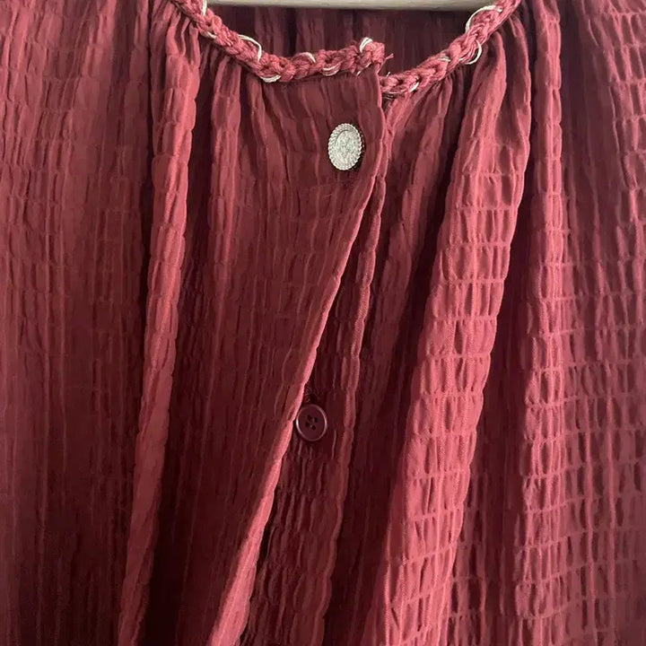 [BUNJANG] Misha Krinkle Italian Fabric Pleated Setup / 미샤 크링클 이태리원단 플리츠 셋업(브릭)