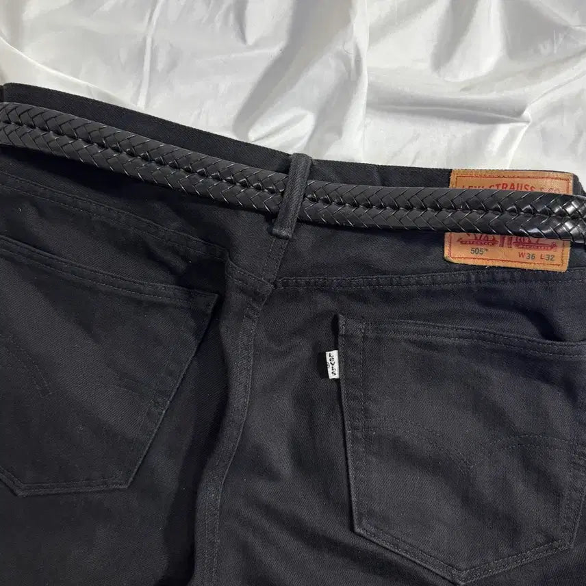 [BUNJANG] Coach Woven Leather Belt / Coach 위빙 레더 벨트
