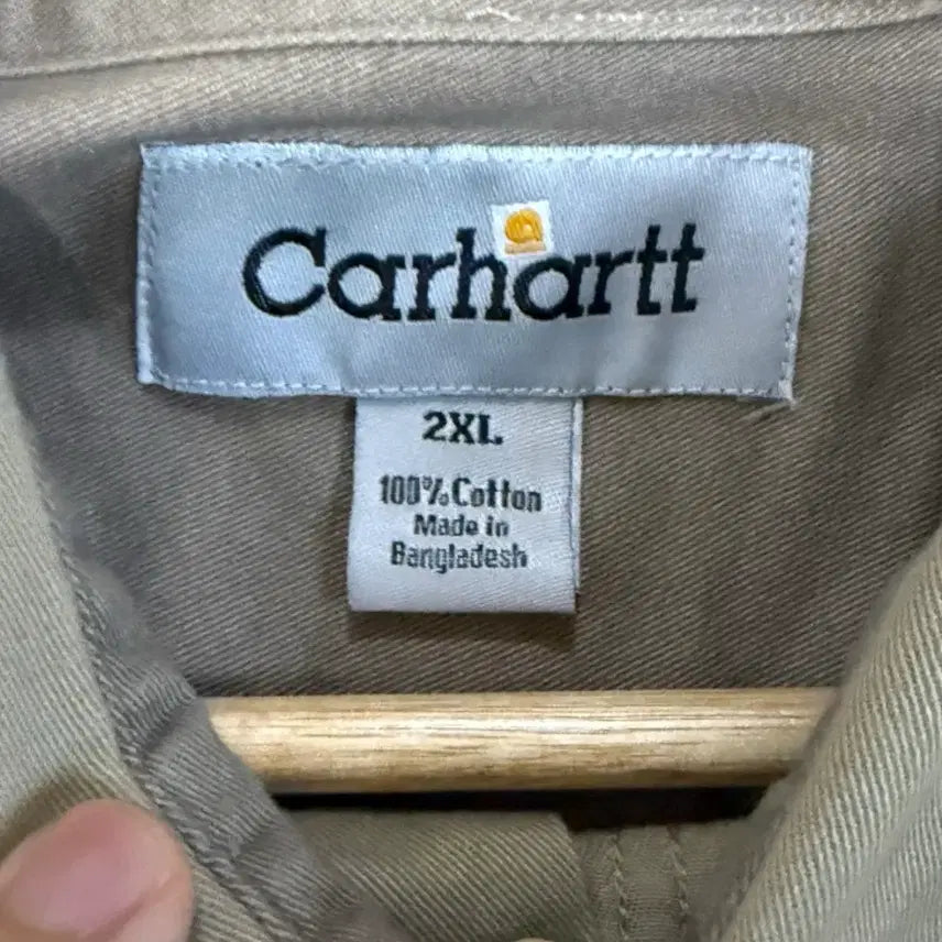 [BUNJANG] Carhartt Beige Short Sleeve Shirt XXL / 칼하트 베이지 반팔 셔츠 XXL