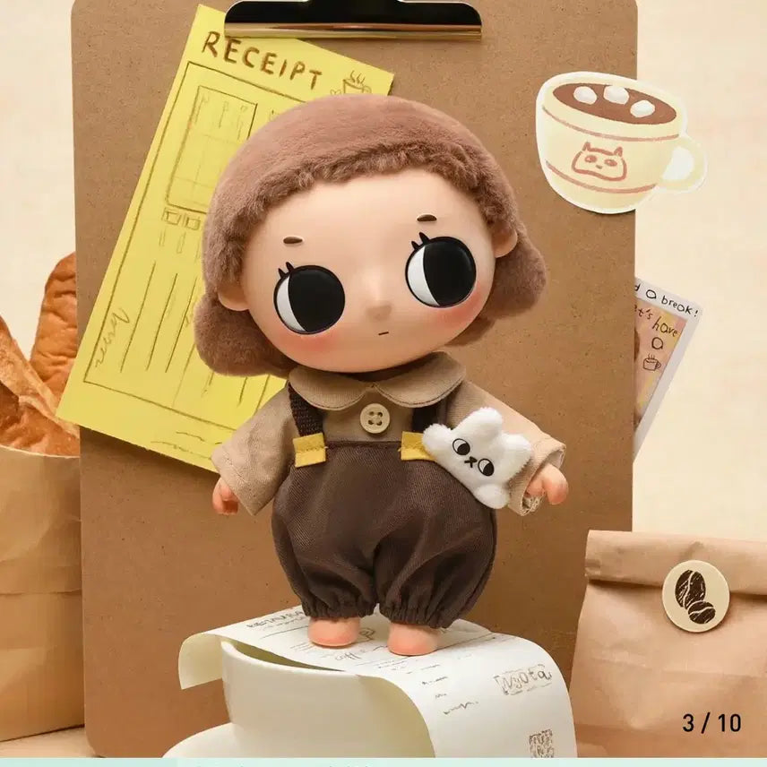 [BUNJANG] Pop Mart Nyota Small Moments Series Doll Keychain / 팝마트 뇨타 소소한 순간 시리즈 인형 키링 3PM