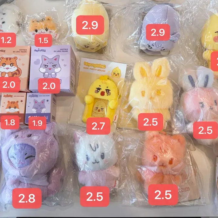 [BUNJANG] ATEEZ Aniteez Color Pop-up MD Plush Toy / 에이티즈 애니티즈 컬러 팝업 엠디 인형 양도