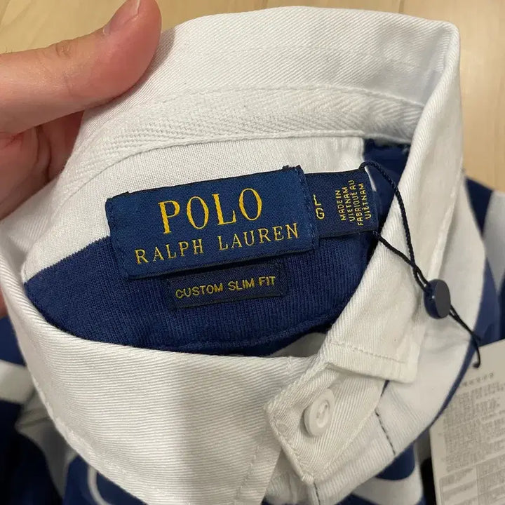 [BUNJANG] Polo Ralph Lauren Striped Rugby Shirt Navy L / [새제품] 폴로 랄프로렌 럭비티 스트라이프티 네이비 L