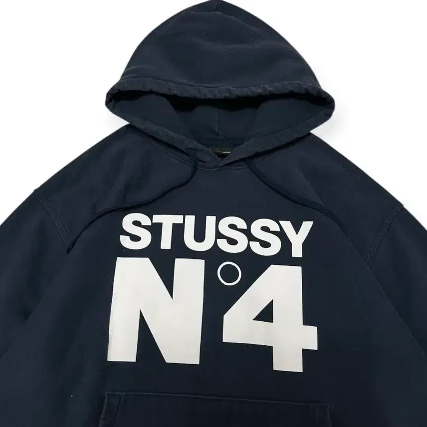 [BUNJANG] Stussy N4 Navy Hoodie XL / 스투시 N4 네이비 후드티