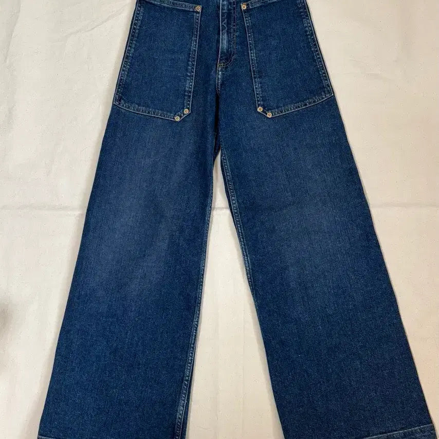 [BUNJANG] ZARA Semi-Wide Denim Pants EUR 34 / ZARA 독일 자라 세미와이드 데님 팬츠 EUR 34