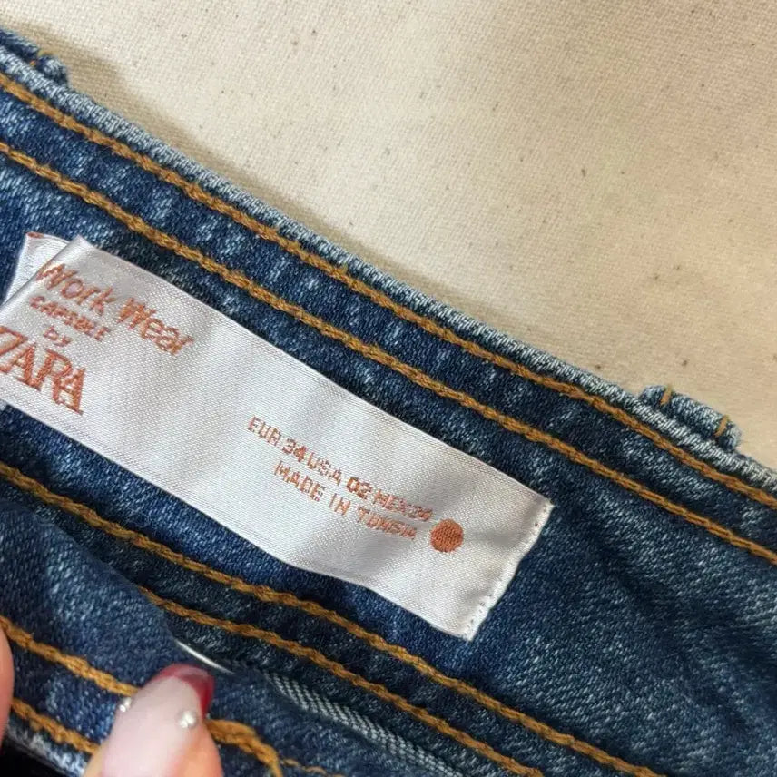 [BUNJANG] ZARA Semi-Wide Denim Pants EUR 34 / ZARA 독일 자라 세미와이드 데님 팬츠 EUR 34