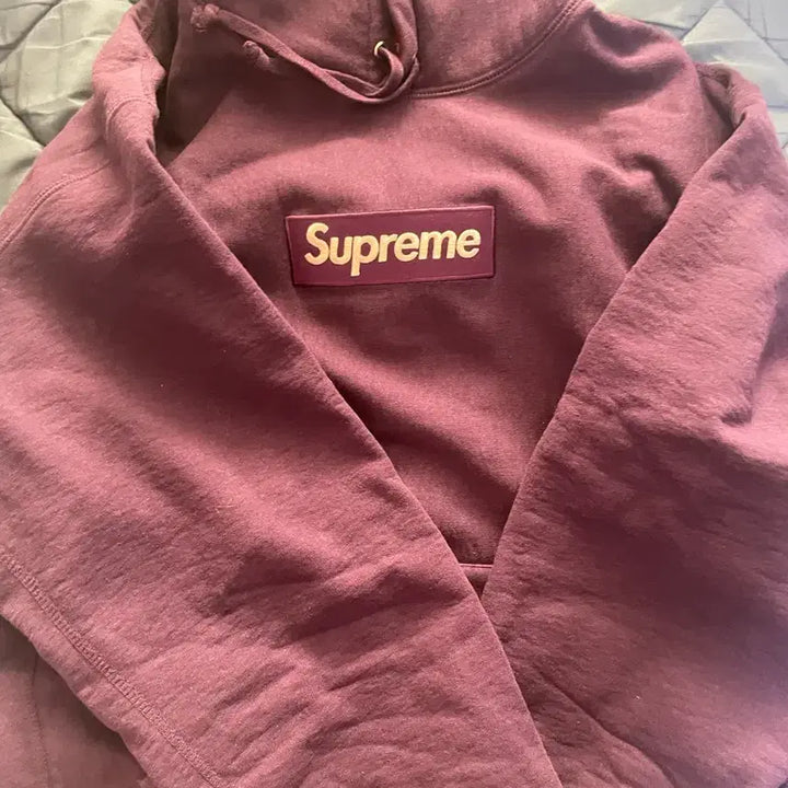 [BUNJANG] Supreme 23FW Box Logo Hoodie Purple / 슈프림 23FW 박스로고 후드 퍼플