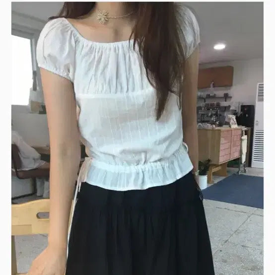 [BUNJANG] OHTNYC Pure White Blouse / 오트앤드 블라우스 새거(원가4.2)