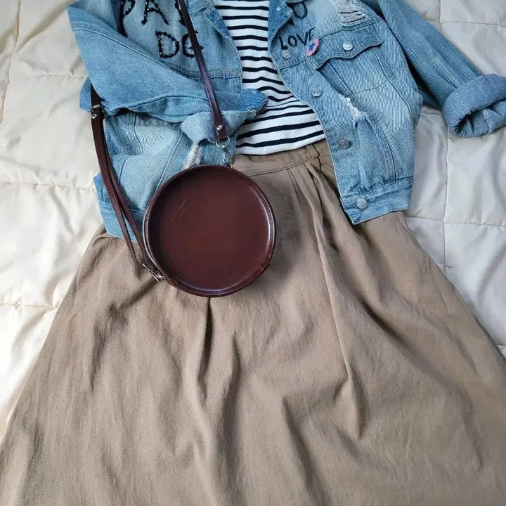 [BUNJANG] MNLB Beige Midi Skirt / MNLB 베이지색 미디 스커트