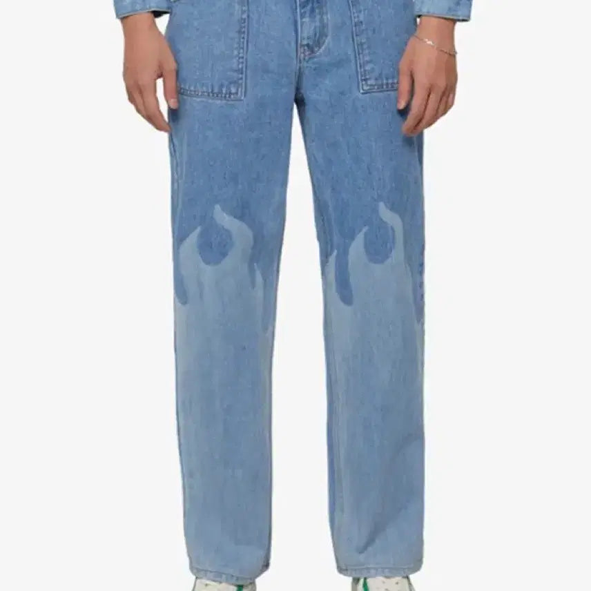 [BUNJANG] Trip Shop Flame Jeans / (새상품) 트립샵 불꽃 청바지
