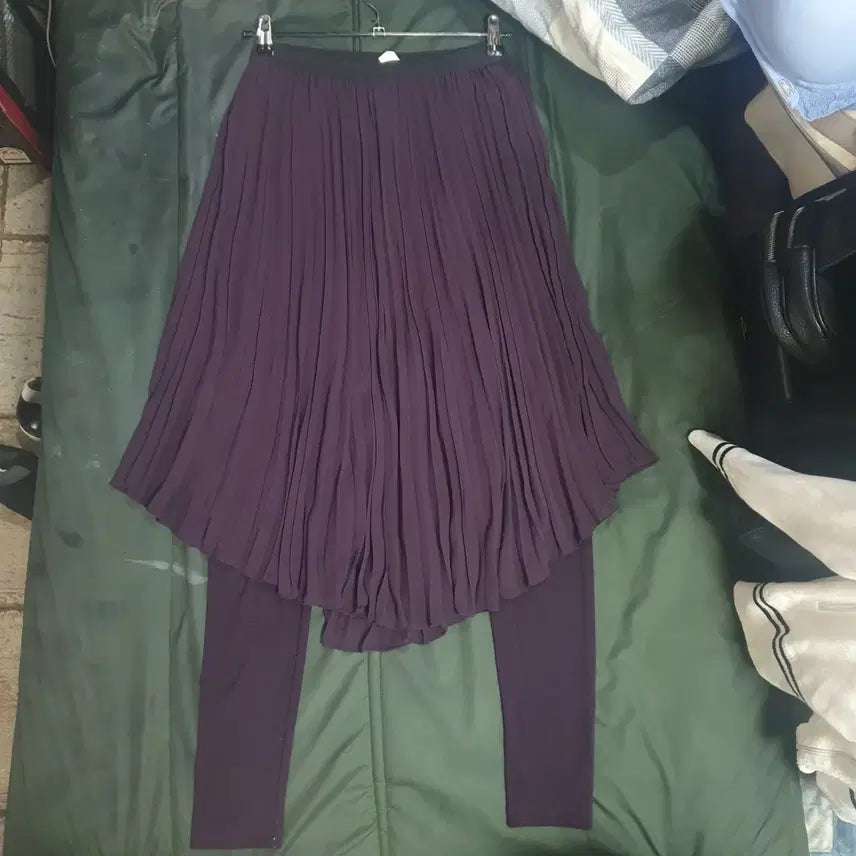 [BUNJANG] Ozcece Chirence Purple Belted Slacks / 오즈세컨       치렝스