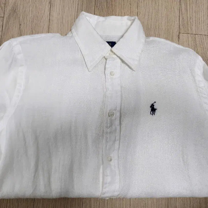 [BUNJANG] Polo Ralph Lauren Linen Shirt White / [폴로랄프로렌] 린넨셔츠 (55사이즈)