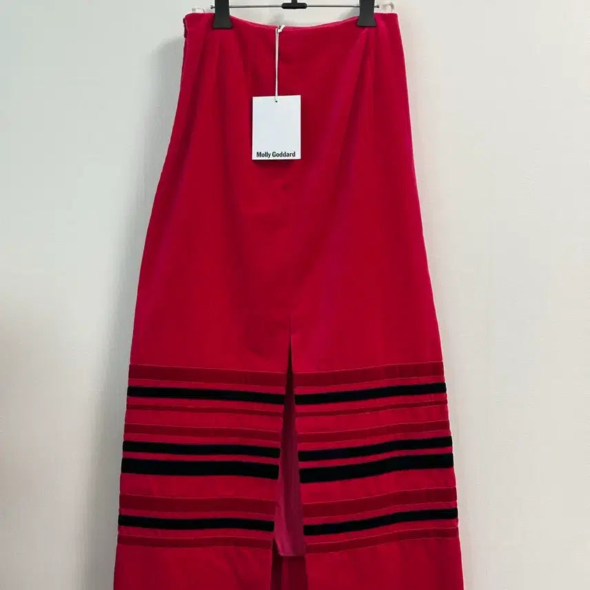 [BUNJANG] Mulligodart Velvet Stripe Skirt UK8 / 몰리고다드 벨벳 스트라이프 스커트 - UK8 Size