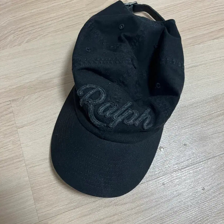 [SOLD OUT] 폴로 아플리케 로고 볼캡 블랙 ralph