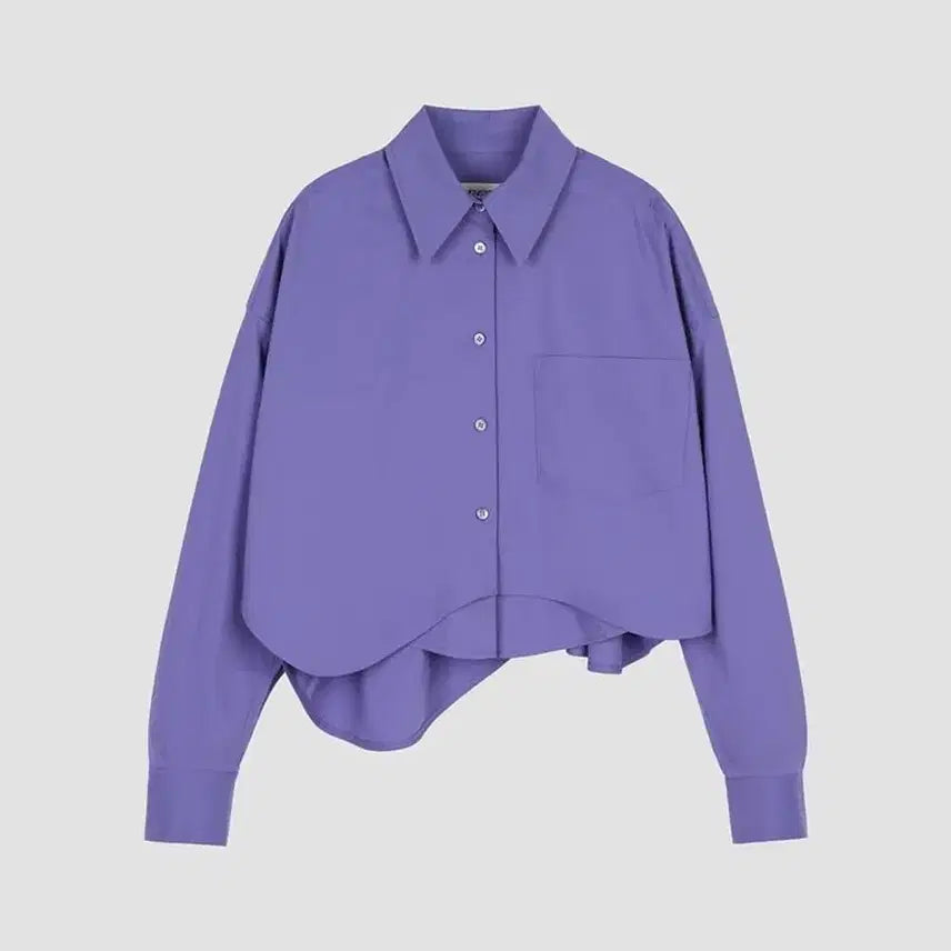 [BUNJANG] Recto Wave Detail Oversized Shirt / 렉토 웨이브 디테일 오버핏 셔츠 S