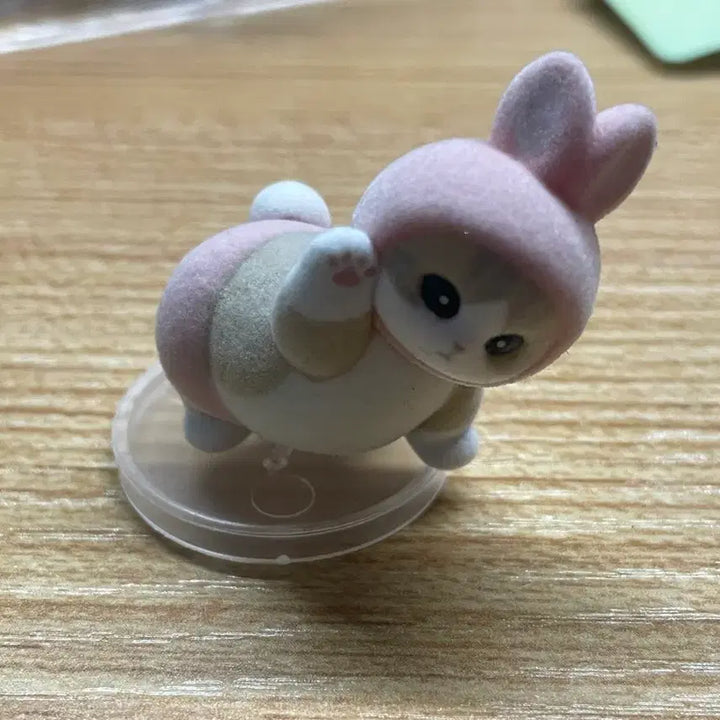 [BUNJANG] Mofsand Naranhi Gacha Pink Rabbit Figurine / 모프샌드 나란히 가챠 분홍색 토끼
