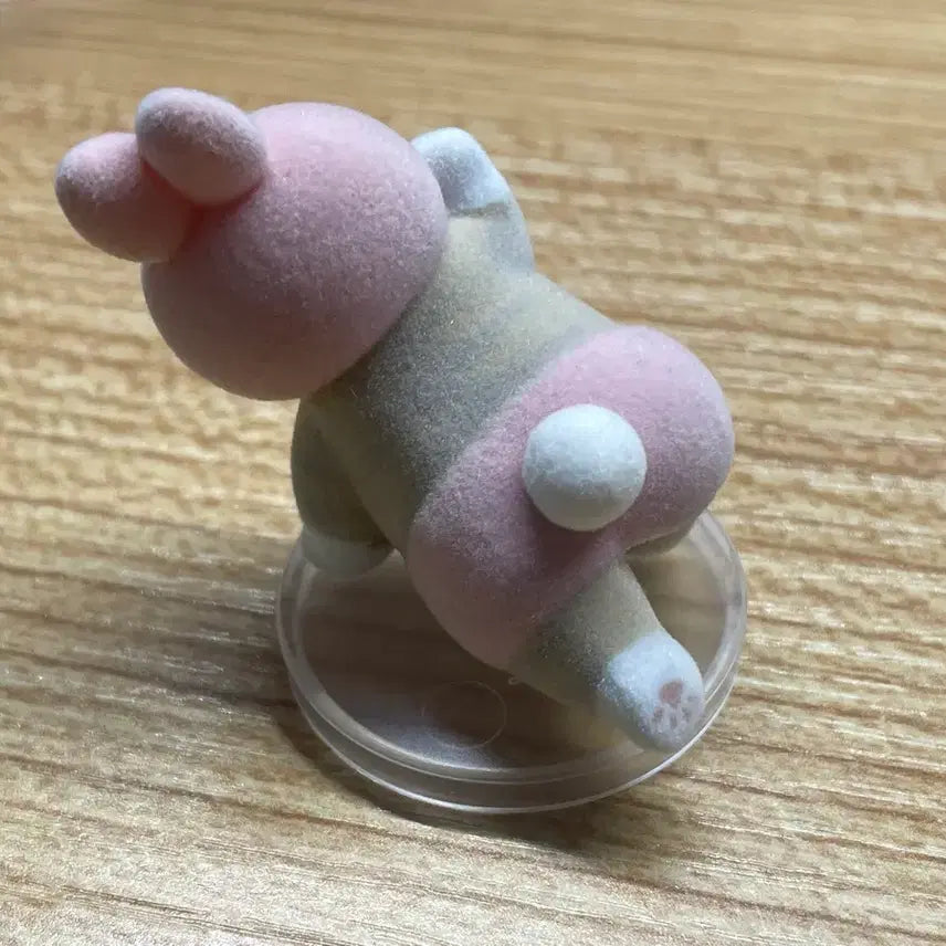 [BUNJANG] Mofsand Naranhi Gacha Pink Rabbit Figurine / 모프샌드 나란히 가챠 분홍색 토끼