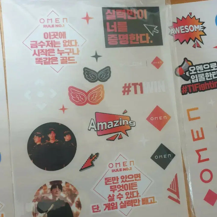[BUNJANG] T1 League of Legends Limited Edition Sticker Set / LCK 리그 오브 레전드 롤 T1 한정판 굿즈 팝니다